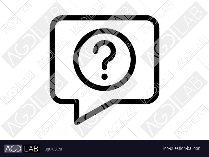 Question balloon icon