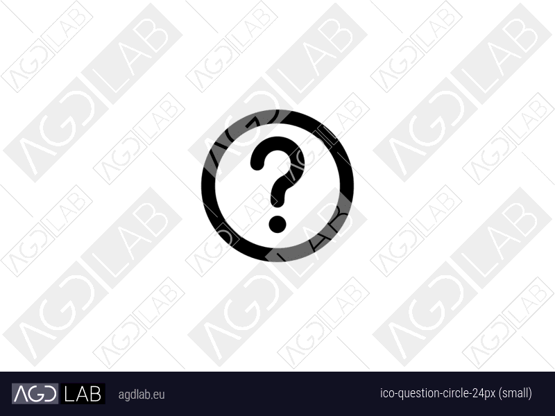 Question circle 24px (small) icon