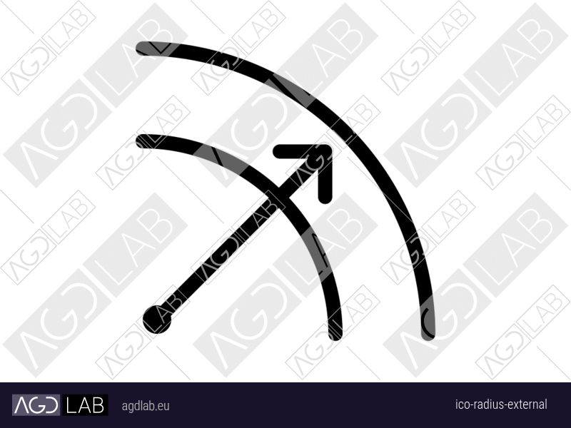 Radius external icon