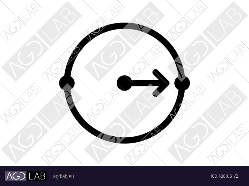 Radius alternative version icon