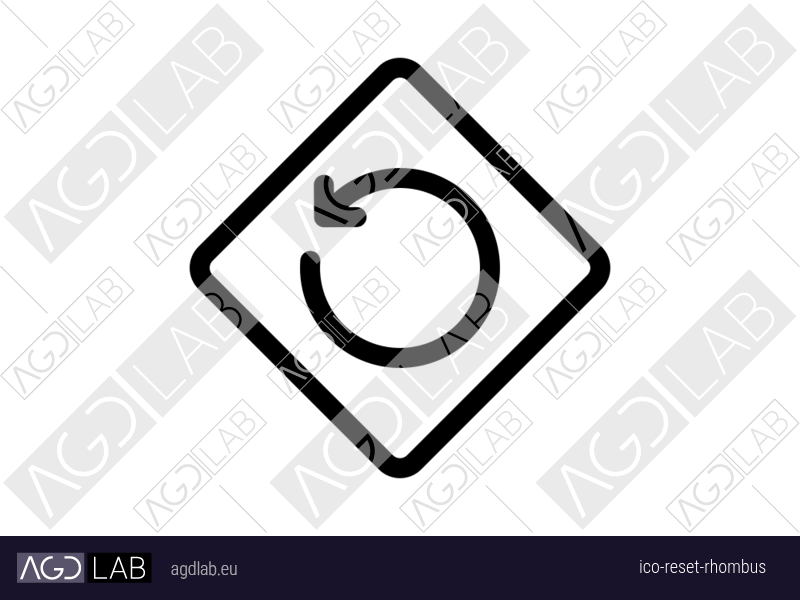 Reset rhombus icon