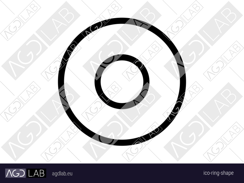 Ring shape icon