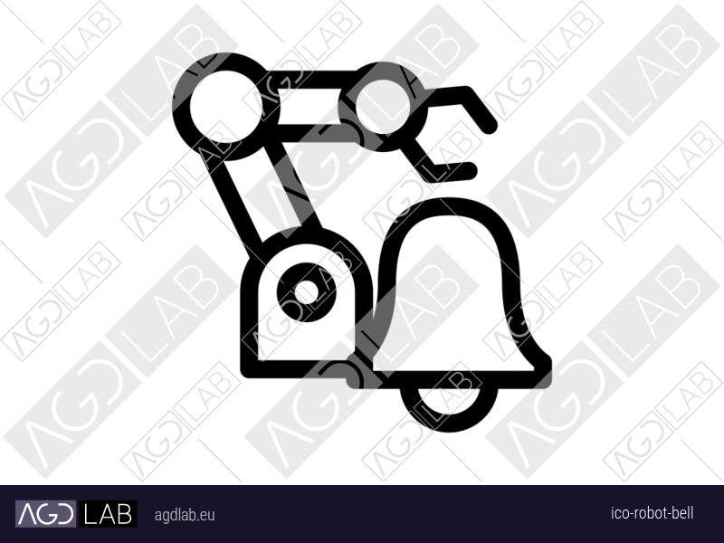 Robot bell icon