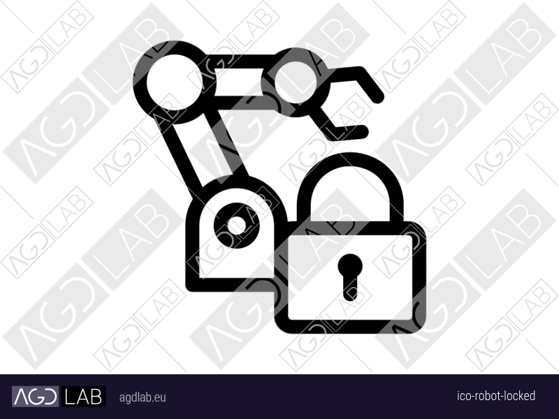 Robot locked icon