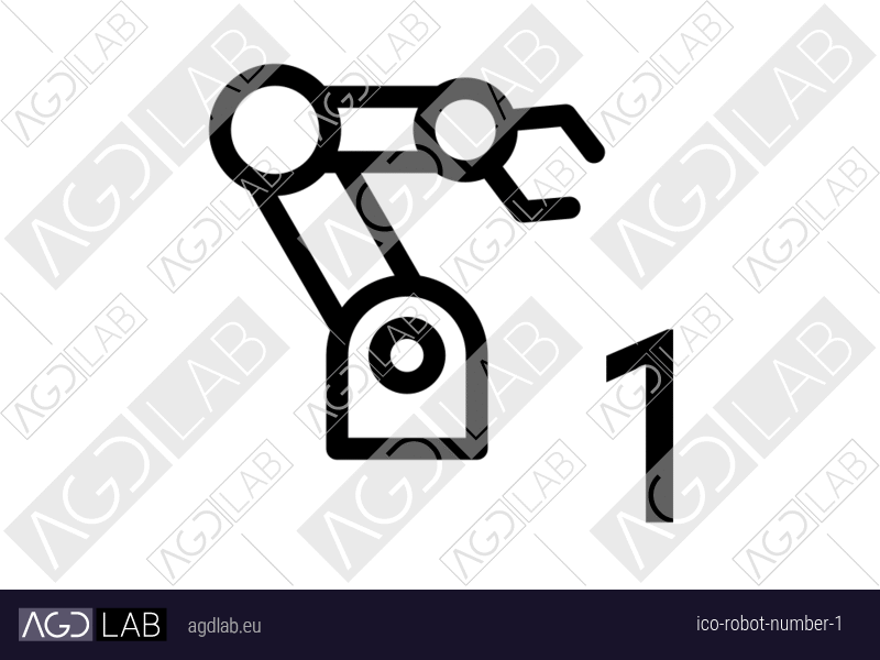 Robot number 1 icon
