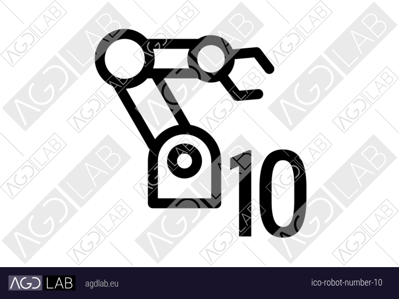 Robot number 10 icon