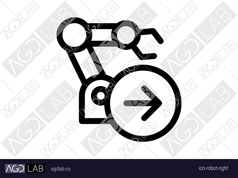Robot right icon
