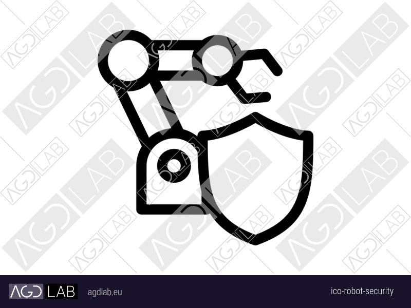 Robot security icon