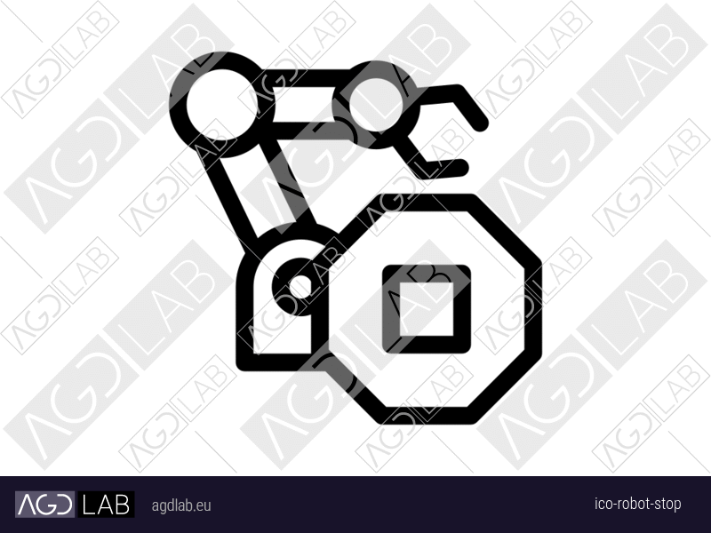 Robot stop icon
