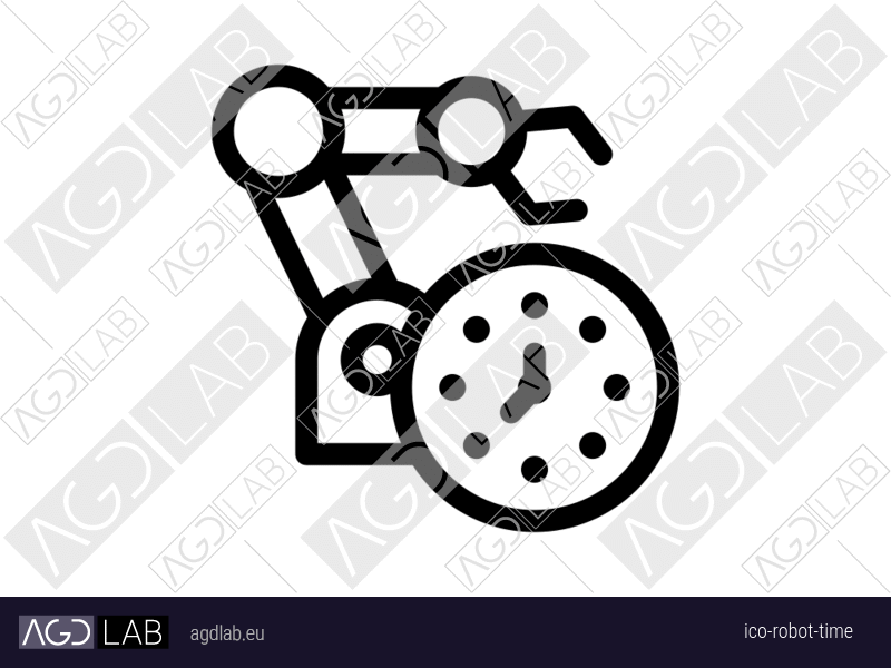 Robot time icon