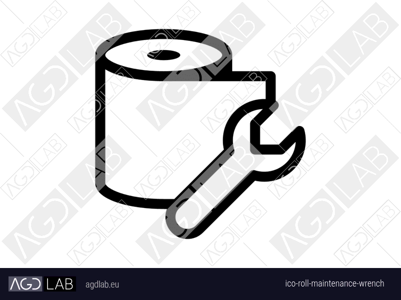 Roll maintenance wrench icon