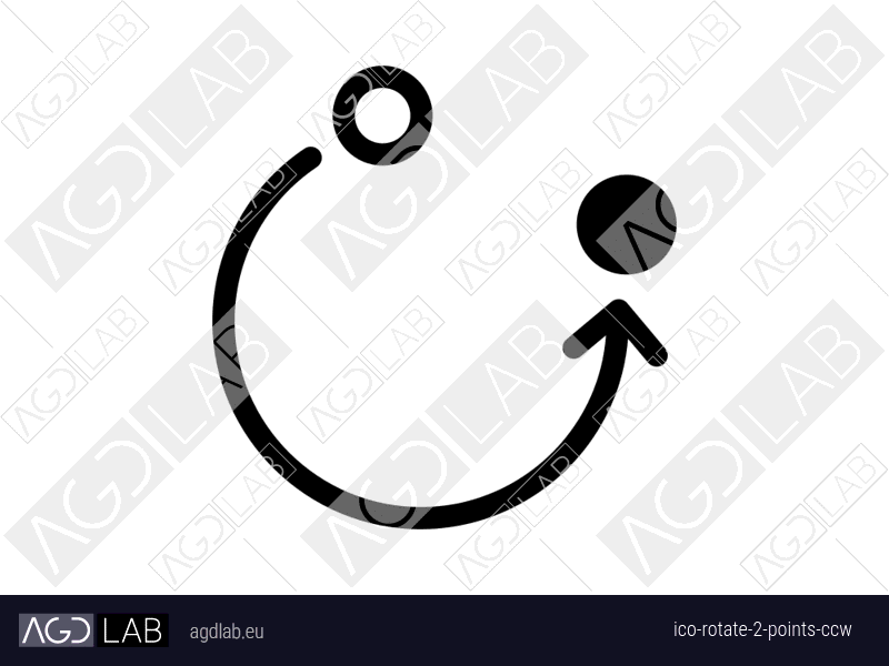 Rotate 2 points ccw icon