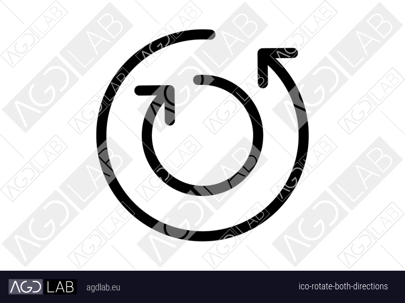 Rotate both directions icon