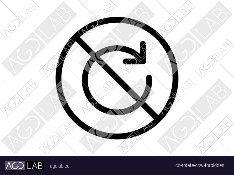 Rotate ccw forbidden icon