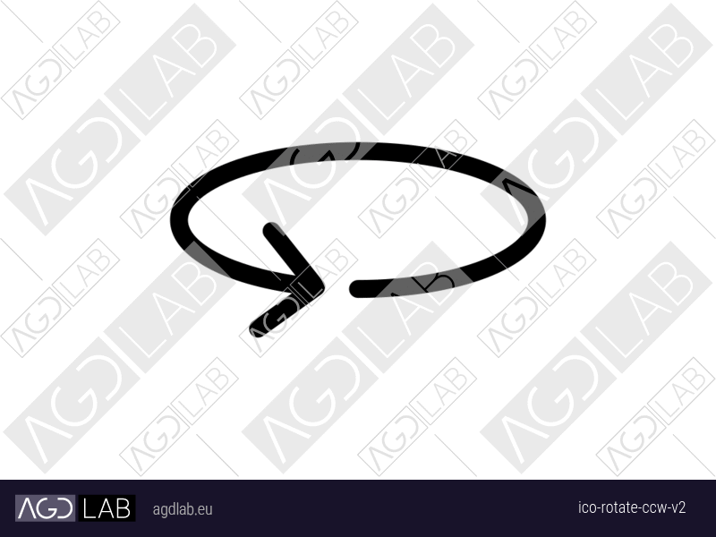 Rotate ccw alternative version icon