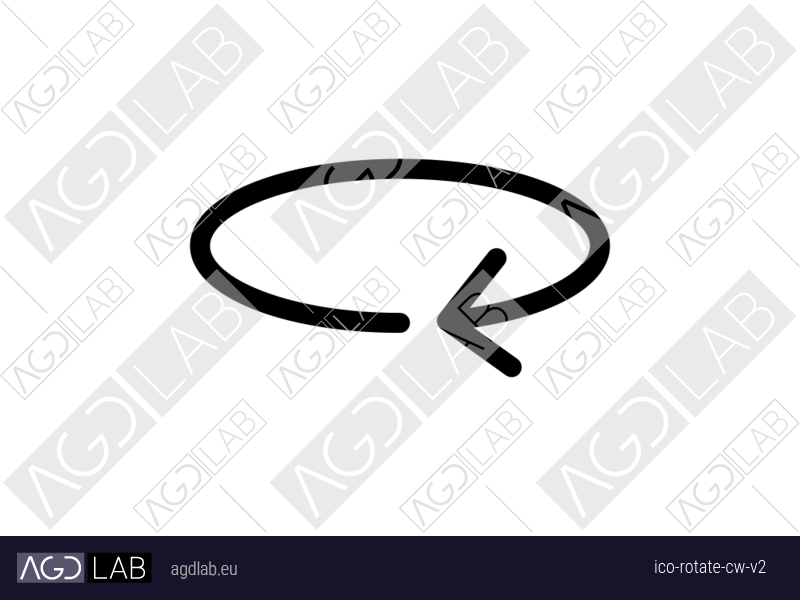 Rotate cw alternative version icon