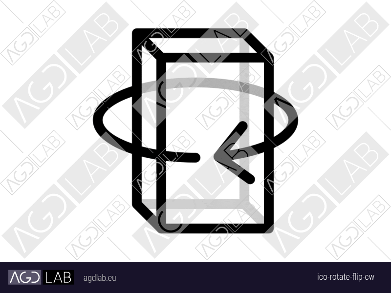 Rotate flip cw icon