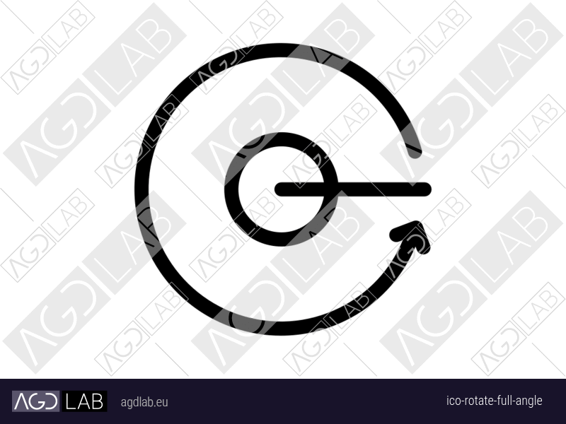 Rotate full angle icon