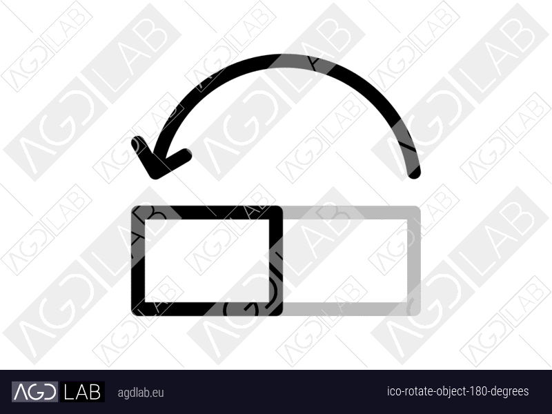 Rotate object 180 degrees icon