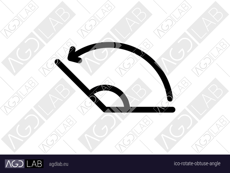 Rotate obtuse angle icon