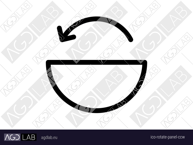 Rotate panel ccw icon