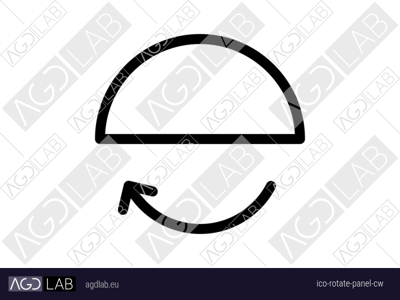 Rotate panel cw icon