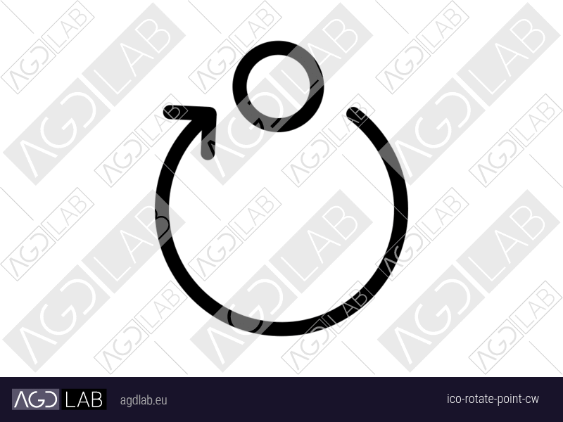 Rotate point cw icon