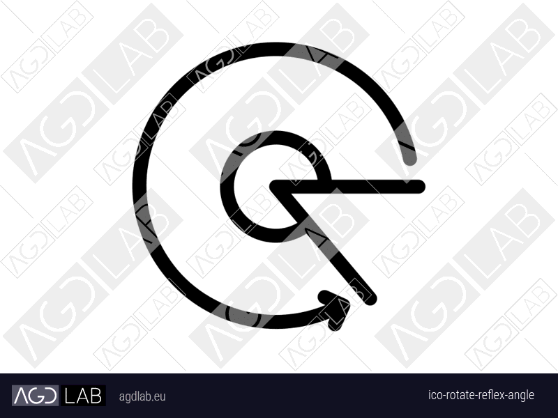 Rotate reflex angle icon