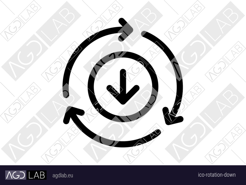 Rotation down icon