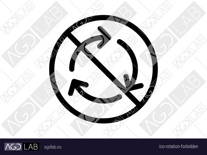 Rotation forbidden icon