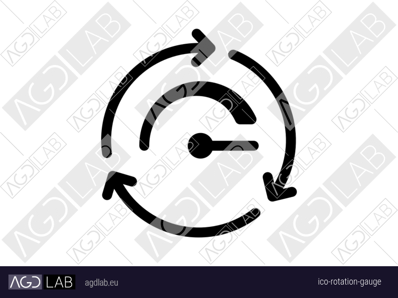 Rotation gauge icon