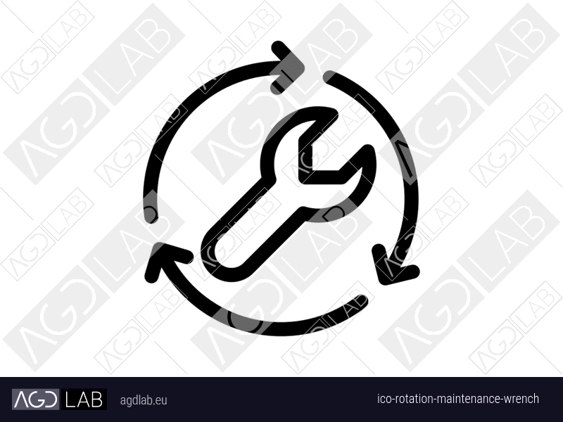 Rotation maintenance wrench icon