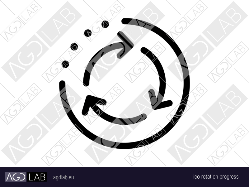 Rotation progress icon