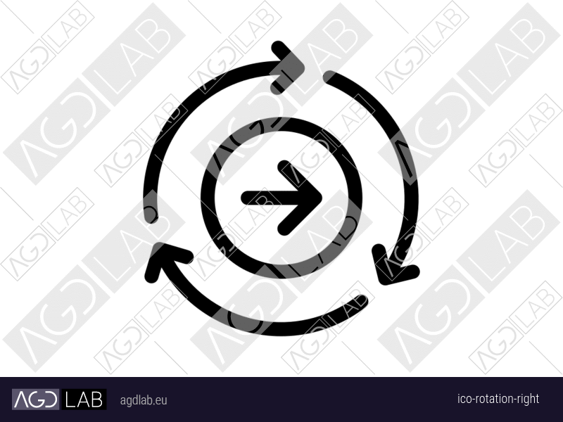 Rotation right icon