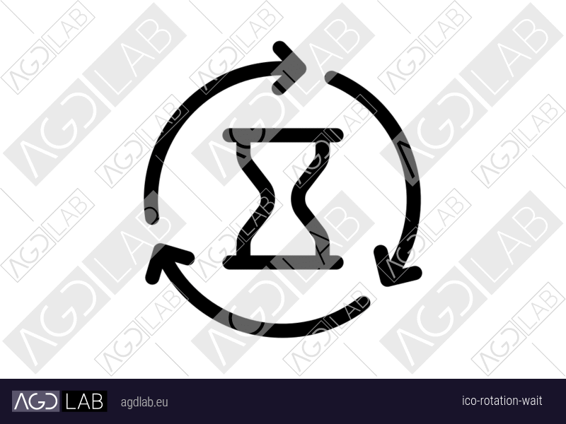 Rotation wait icon