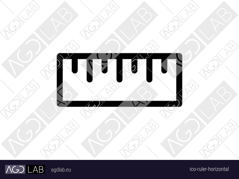 Ruler horizontal icon