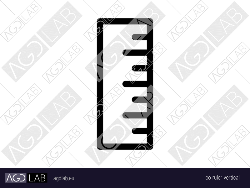 Ruler vertical icon