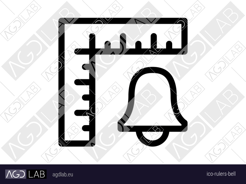 Rulers bell icon