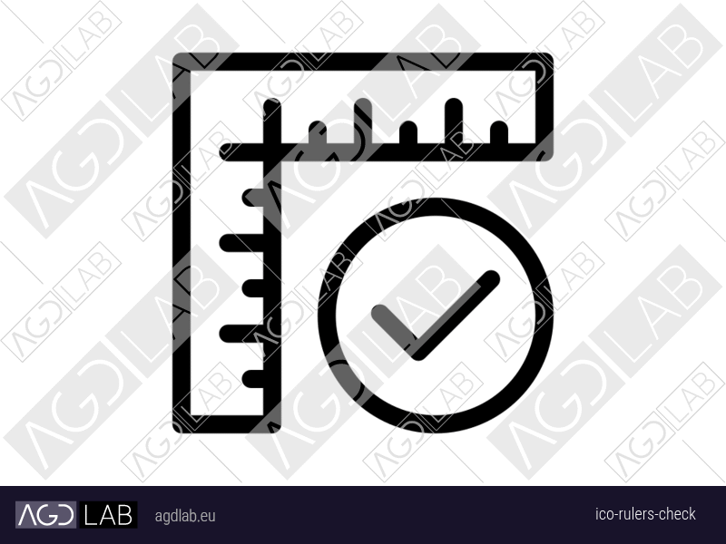 Rulers check icon