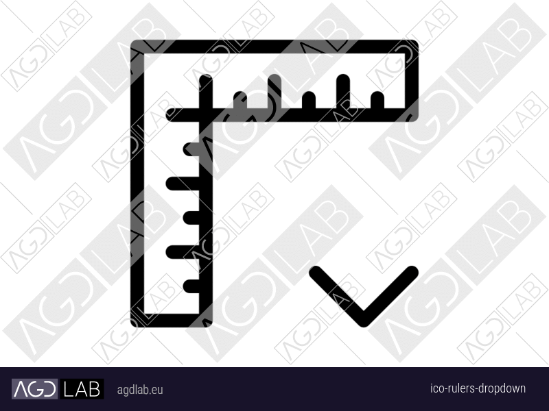 Rulers dropdown icon