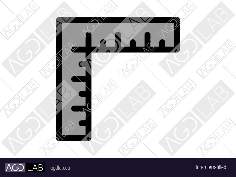 Rulers filled icon