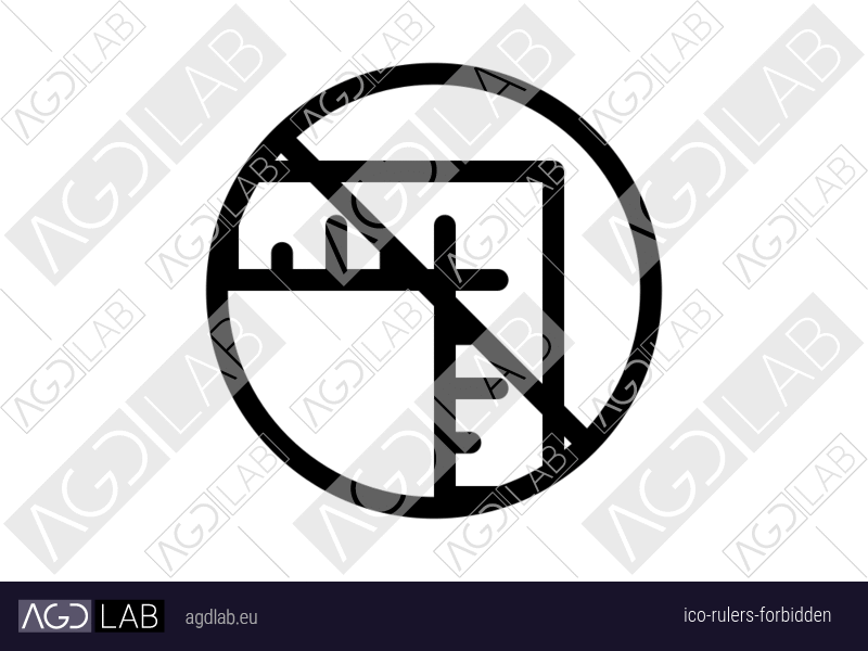 Rulers forbidden icon