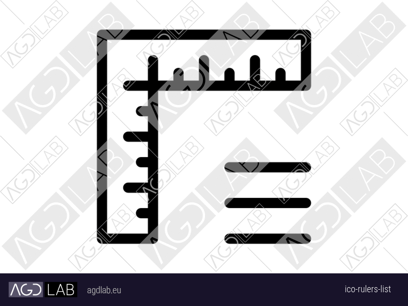 Rulers list icon