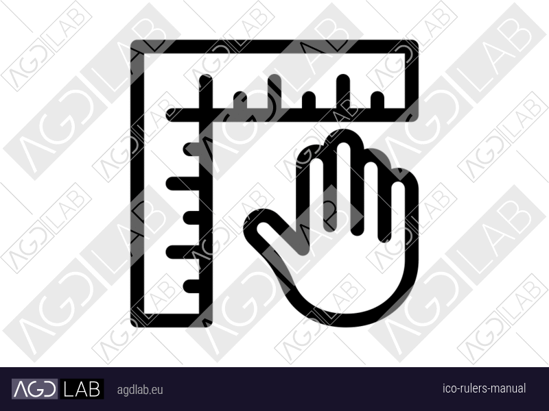 Rulers manual icon