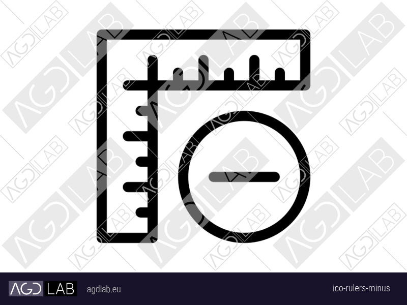 Rulers minus icon