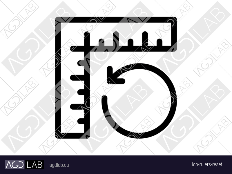 Rulers reset icon