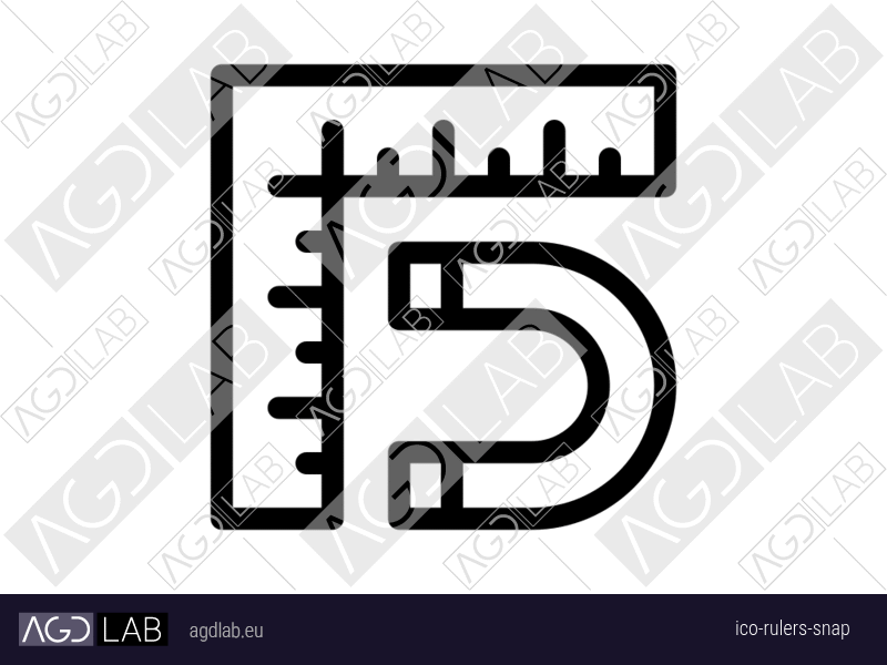 Rulers snap icon