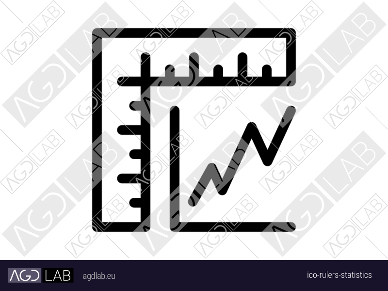 Rulers statistics icon