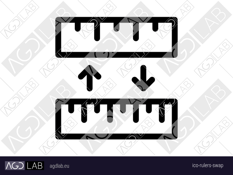Rulers swap icon