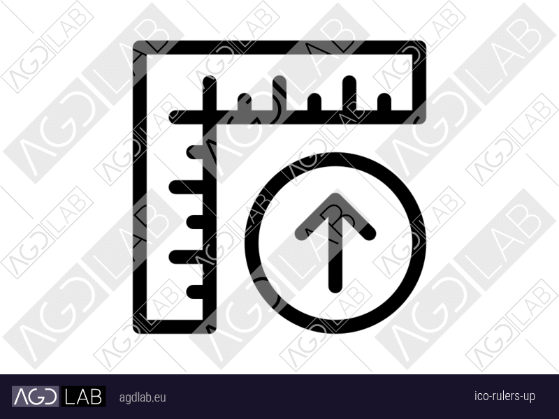 Rulers up icon